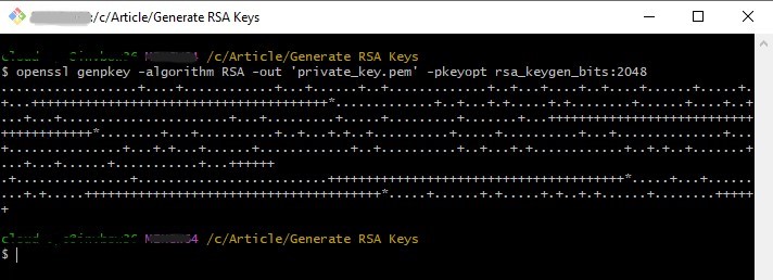 Generate private key
